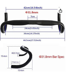 Schrodinger15 60087 Bicycle Cycle Handle Bar Handlebar Drop Bar Aluminium Alloy Φ31.8mm 420mm 350g