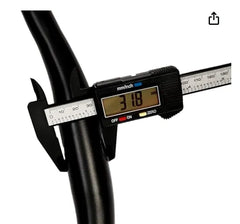 Schrodinger 20078 Bicycle Cycle Cycling BMX Road Steel Alloy Handlebar Handle Bar Dia. 31.8mm x 22mm x 600mm(length) Black Powdercoated