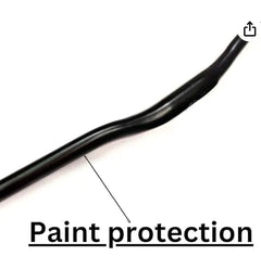 Schrodinger 20078 Bicycle Cycle Cycling BMX Road Steel Alloy Handlebar Handle Bar Dia. 31.8mm x 22mm x 600mm(length) Black Powdercoated