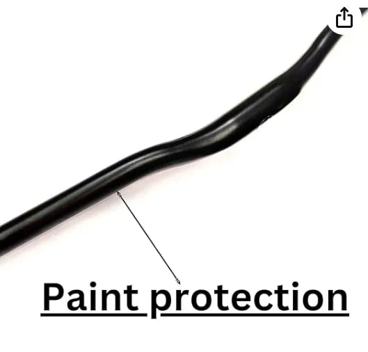 Schrodinger 20079 Bicycle Cycle Cycling BMX Road Long Alloy Handlebar Handle Bar Dia. 31.8mm x 22mm x 660mm(length) Black Powdercoated