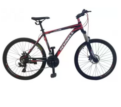 Schnell CYCLONE 26 T Mountain/Hardtail Cycle  (21 Gear, Red, Black, Only Front Suspension)