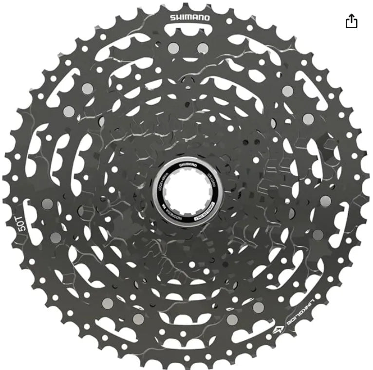 SHIMANO CS-LG400-11 Cassette - 11 Speed, 11-50t, LINKGLIDE, Black