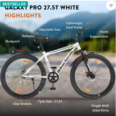 Urban Terrain Galaxy Pro High Performance MTB White