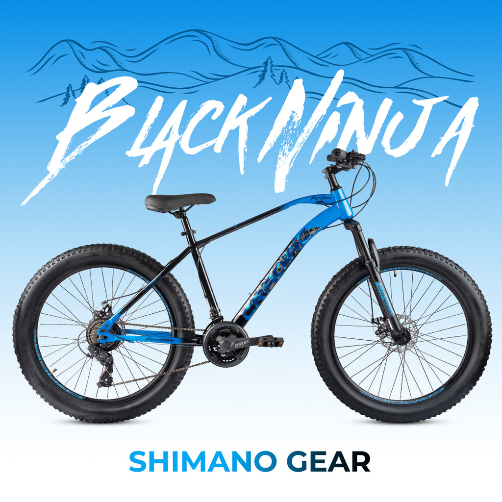 Buy Cradiac Black Ninja Fat 21 Speed MTB Bicyclekart – Bicycle Kart