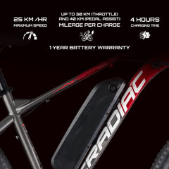Cradiac Atlus E Bike 7 speed