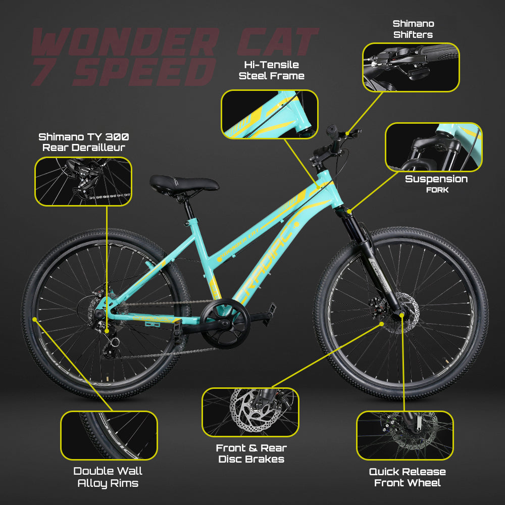 CRADIAC WONDERCAT 7 SPD AQUA BLUE