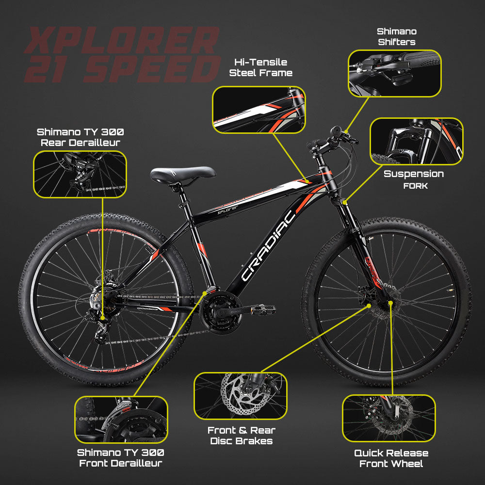 CRADIAC XPLORER 21 SPD BLACK