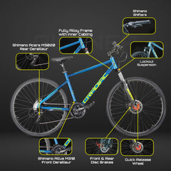 Cradiac Gunner Pro Teal Blue Suspension