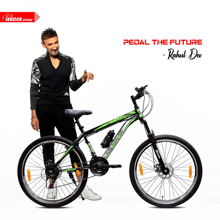LEADER Stark MTB /Bike with Dual Disc Brake and Complete Accesso