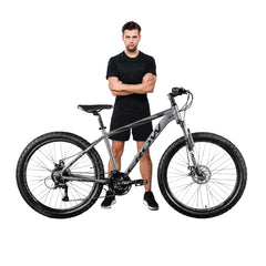 CROW - Legacy 24 Speed | 29 Inch Mountain Bike | 24 Speed Shimano Gear | Shimano Hydraulic Disc Brakes | SR Suntour Lockout Suspension | Aluminium Frame | Unisex | Ideal for 5.8 FT+