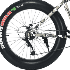 FitTrip Mutant 24 Speed White Camo 26 T Fat Tyre Cycle  (24 Gear, White, Only Front Suspension)