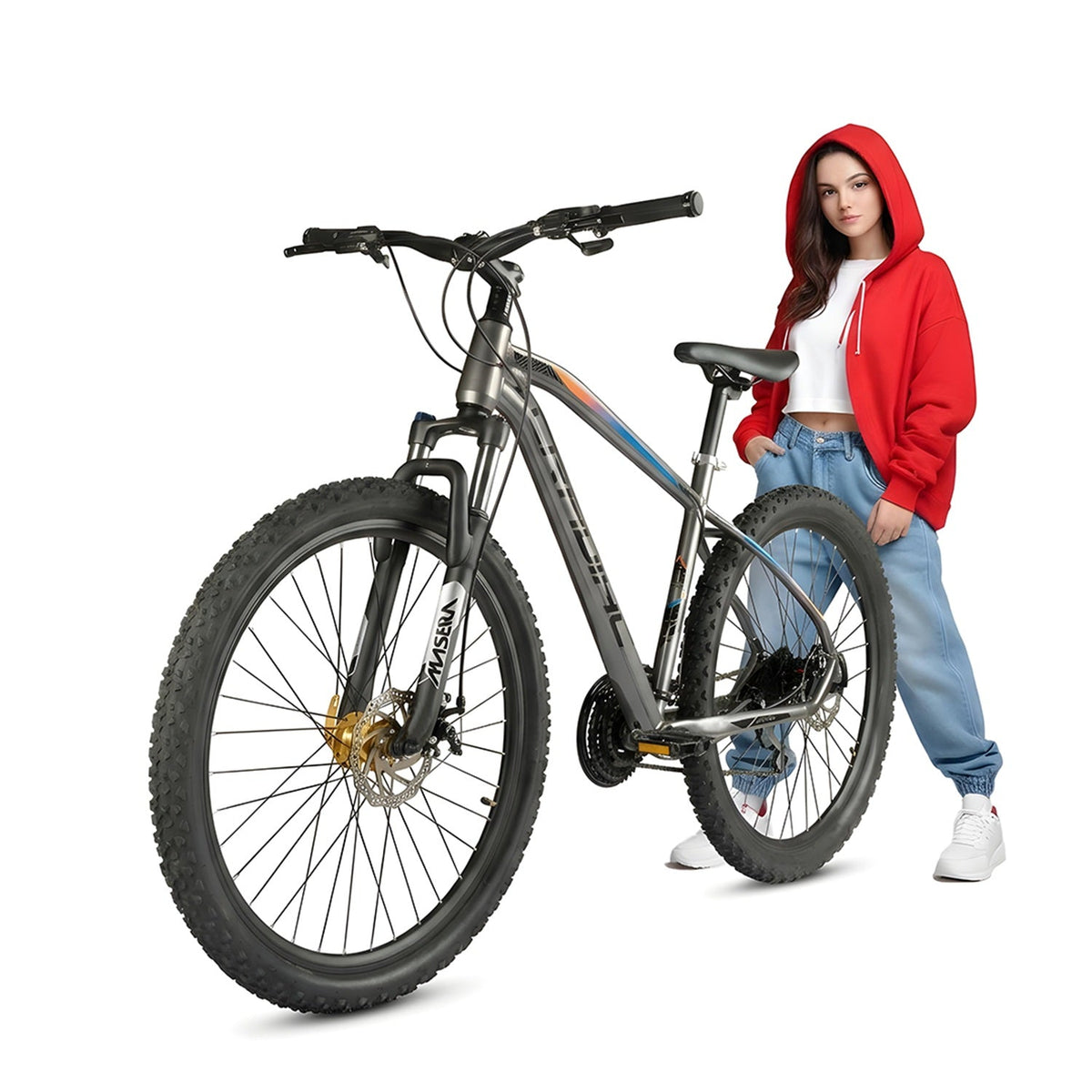 CRADIAC - XC 900 GEN 4 | 24 Gear Cycle for Boys | 27.5 INCH Alloy Cycle for Men | 24 Speed Mountain Bike with Aluminium Frame, Disc Brakes & Zoom Lockout Suspension | Hydraulic Disc Brakes