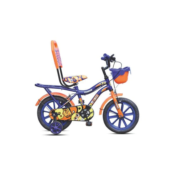 Leader Buddy Kids Cycle 14T with Training Wheels (SEMI-Assembled) for Boys and Girls Ideal for Age Group 2-5 Years | Frame: 8 Inches