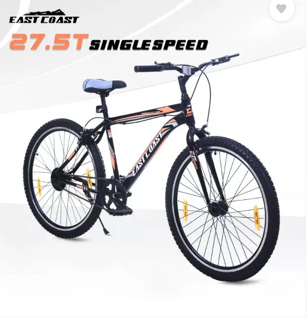 EAST COAST City MTB Cycle/Bike 27.5 T Mountain Cycle 27.5 T Road Cycle  (Single Speed, Black, Rigid)