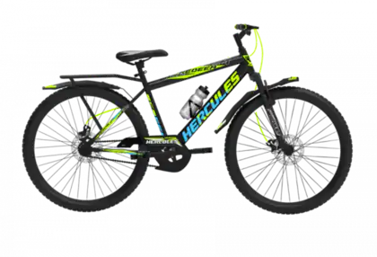 HERCULES REDEEM IC | Front-Suspension | Dual Disc Brake |24*2.40 WIDE TYRE 24 T Mountain Cycle  (Single Speed, Black, Dual Suspension)