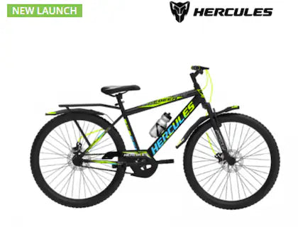 HERCULES REDEEM IC | Front-Suspension | Dual Disc Brake |24*2.40 WIDE TYRE 24 T Mountain Cycle  (Single Speed, Black, Dual Suspension)