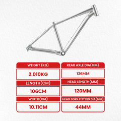 Bicycle Frame - MTB Bike Frame -Alloy  Bicycle Frames - Rooster