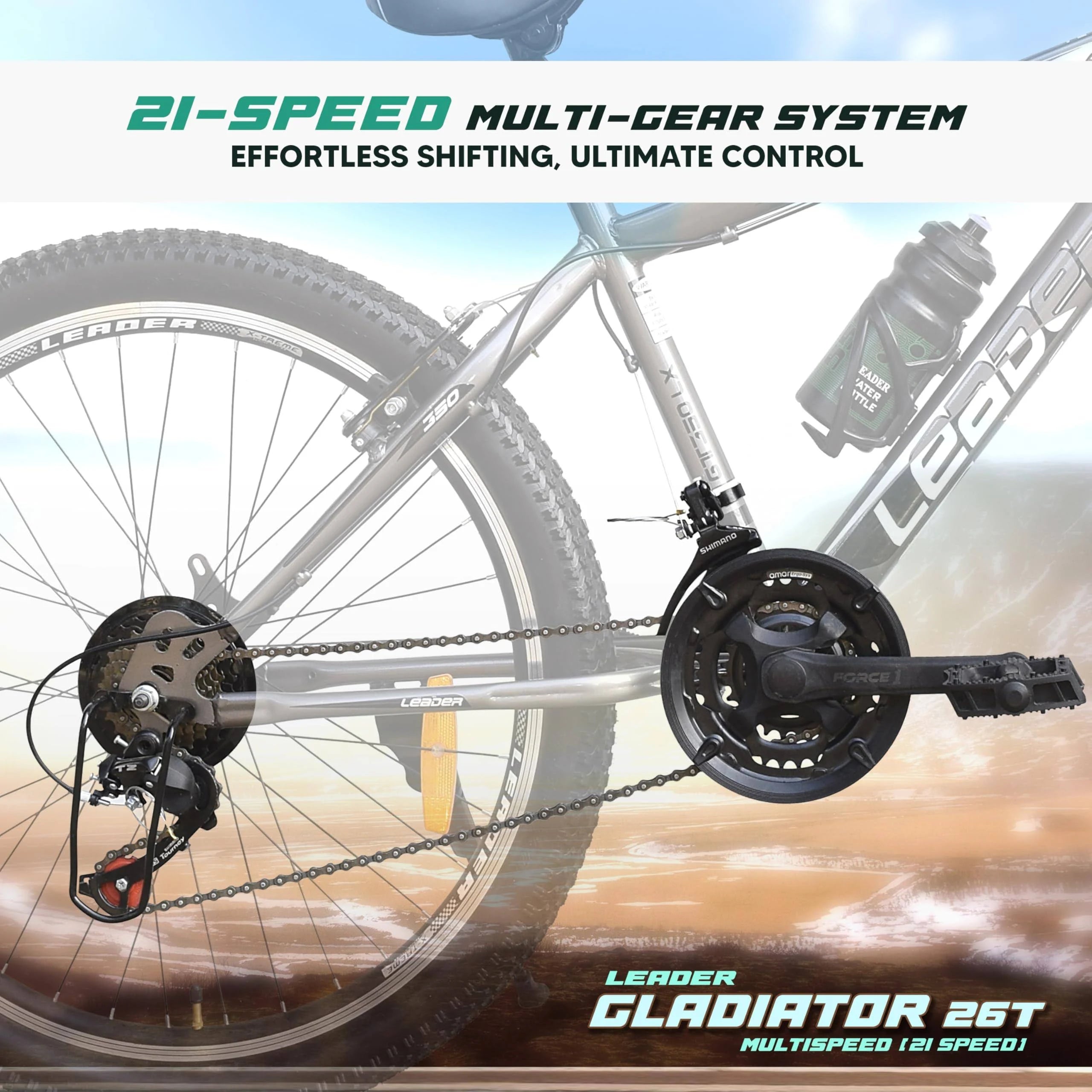 Leader Gldiator Multi Speed 21 Speed 26T Hybrid