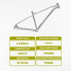 Bicycle Frame - MTB Bike Frame -Alloy  Bicycle Frames - Storm