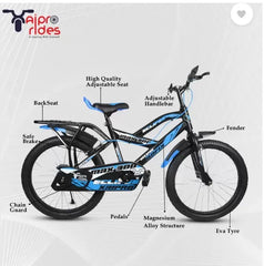 Xaipro plus 20T Xaipro Max-300 Kids Cycle 20 T Mountain Cycle (Single Speed, Blue, Rigid)